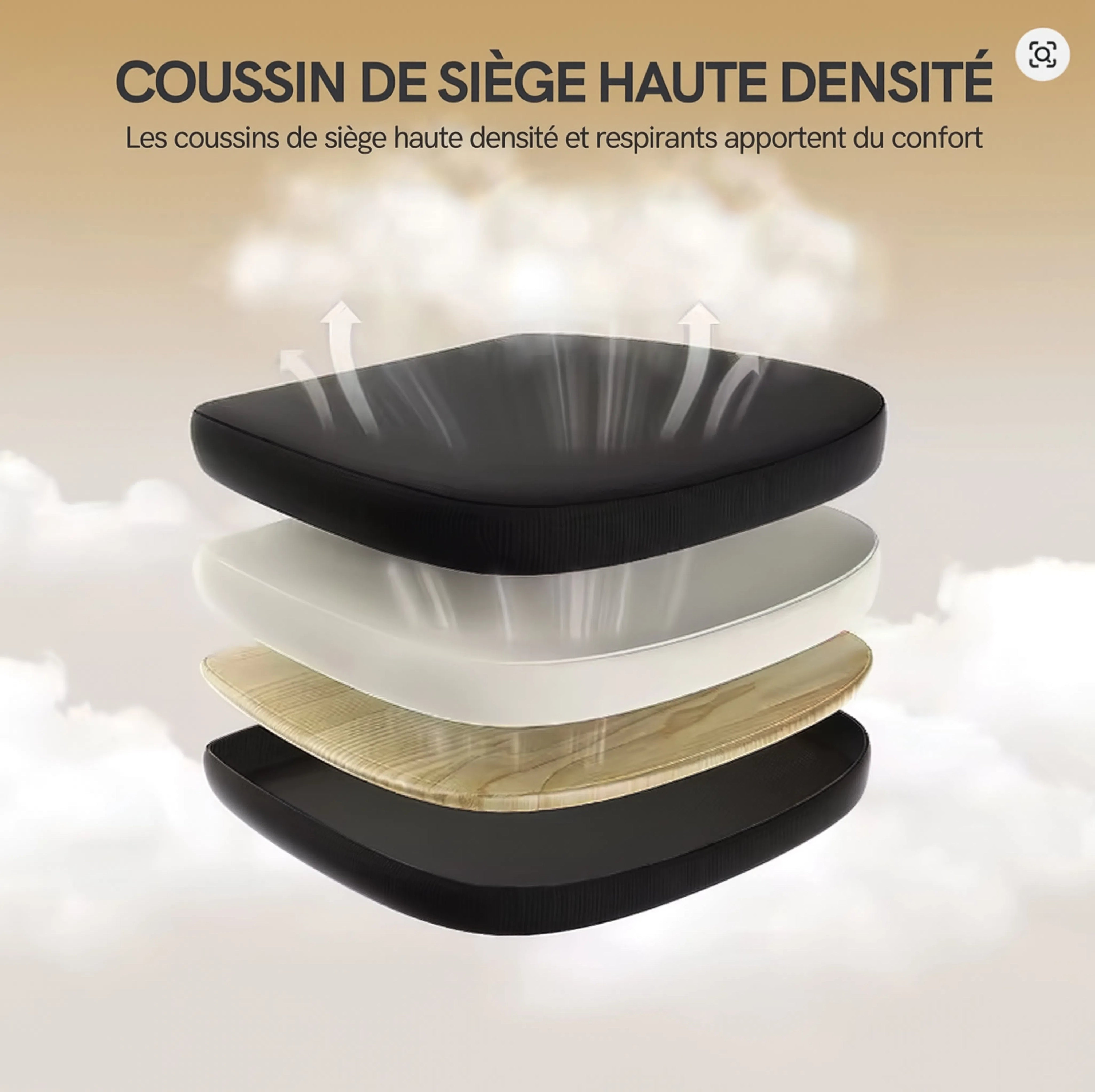 ZEN | Chaise de Bureau Ergonomique Design - Support Lombaire & Accoudoirs Réglables