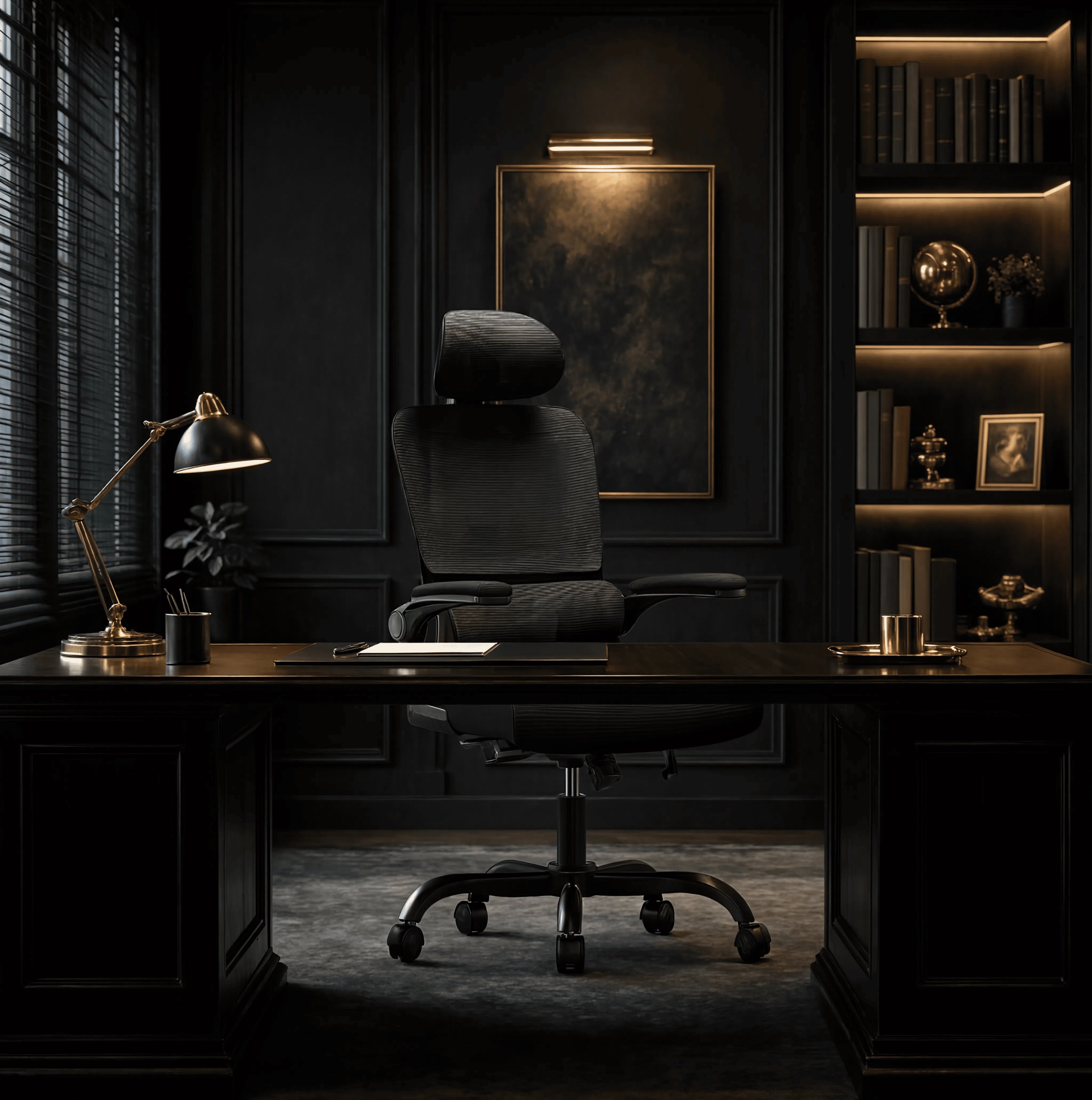 PAUSE | Chaise de Bureau Ergonomique Design - Support Lombaires, Appui-tête Réglable & Accoudoirs Rabattables